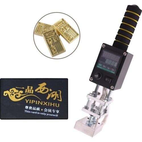 SWANSOFT WT-90SC Manual Digital Card Book Leather Wood Custom Logo Embossing Hot Foil Stamping Machine Heat Press Machine