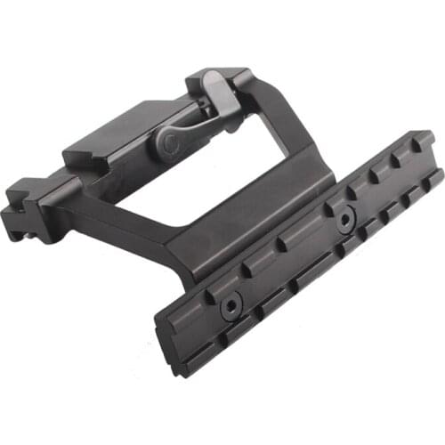 OPTICS Tactical Metal Top Rail Mount Quick release 20mm AK Side Rail Lock Scope Mount Base for AK 74U Rifle Hunting&CS Battle