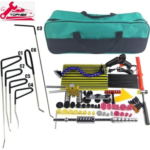 TOPNEW Paintless Dent Repair Tools Kit Slide Hammer Dent Puller For Car Dent Repair Remover Paintless Dent Removal Tools Hail D