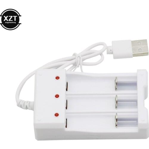Universal USB Output 3 Slots 4 Slots Battery Charger Adapter For AA / AAA Battery Rechargeable Charge Battery Charging Tools