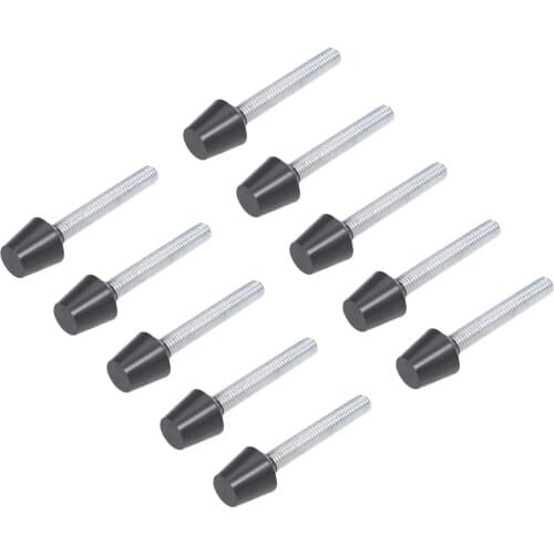 UXCELL Carbon Steel Toggle Clamps Screw Assembly with Rounded Spindle Tip Horizontal Clamp Quick Release Tool 27Kg 59lbs 10pcs