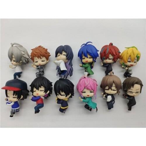Japanese Anime Hypnotic Mic Cute Yamada Saburo Busujima Mason Rio Sleeping Yumeno Gentaro Pendant Data Line Genuine Model Toy