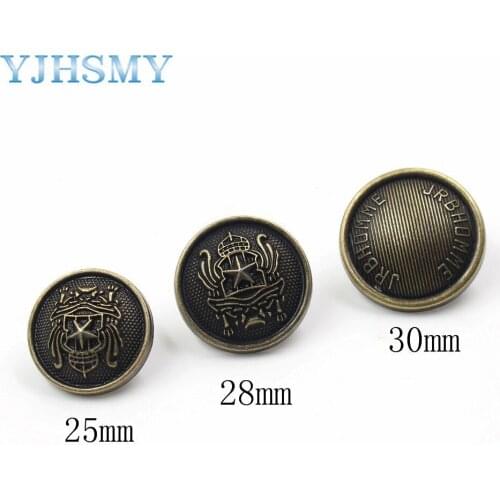 YJHSMY 179262,10pcs/Lot,25/28/30mm classic metal buttons hand diy accessories, clothing accessories, DIY accessories material