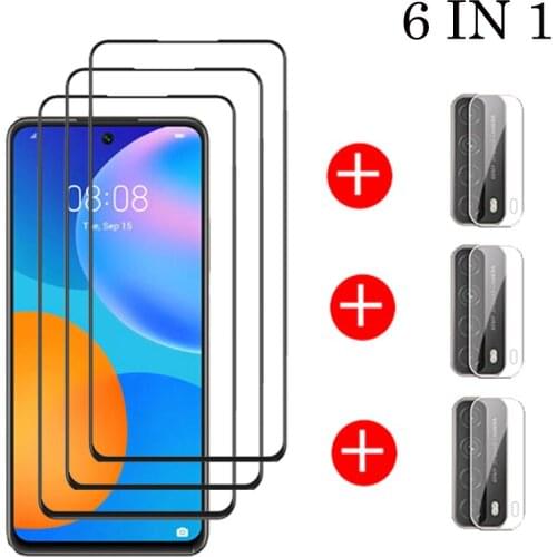 Full Cover Tempered Glass For Huawei P Smart 2021 Screen Protector For Huawei P Smart 2021 Camera Glass For P Smart 2021 Glass