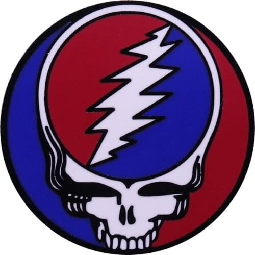 Grateful Dead Steal Your Face lapel pin detailed graphic artwork design rock music fans gift
