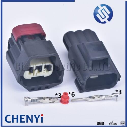 1 set 3 pin 1.5mm male female Auto connector wiring harness waterproof connector 7283-5541-30 7282-5541-30 For Ford Volvo