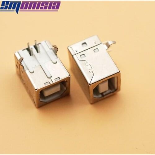 10pcs USB Type B Female Right Angle PCB Mount Jack Socket connector for Printer