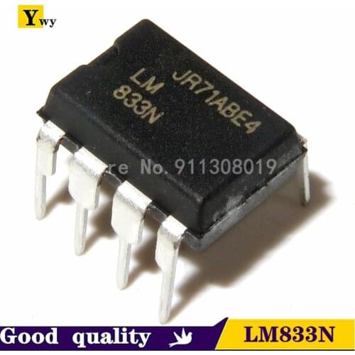 10PCS/lot LM833N DIP8 LM833 Audio amplifier Dual Audio Op Amp New