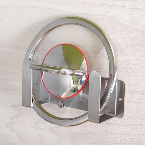 2020 New Punch-free kitchen stainless steel 304 lid rack cutting board rack cutting board storage rack