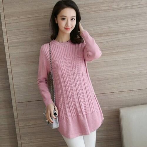 2021 Winter Thick Warm Women O-neck Women Sweaters and Pullovers Knit Long Sleeve Sweater Female Jumper Tops X713