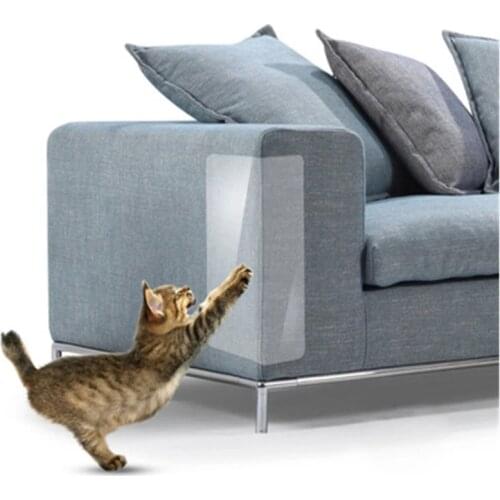 4 PCS Cat Scratcher Sofa Scraper Tape Scratching Post Furniture Couch Guard Protector Cover Deterrent Pad Carpet for Pet Dog Cat