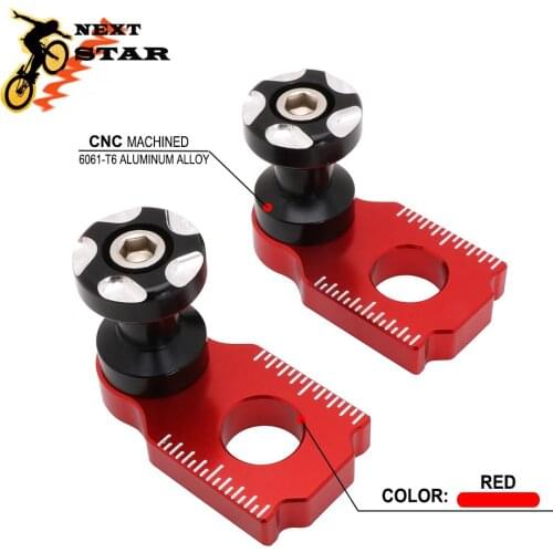 Motorcycle Aluminum CNC Billet Scaled Chain Adjuster Axle Block For Honda CRF1000L CRF 1000L 1000 L 2016 2017 2018 2019 Moto