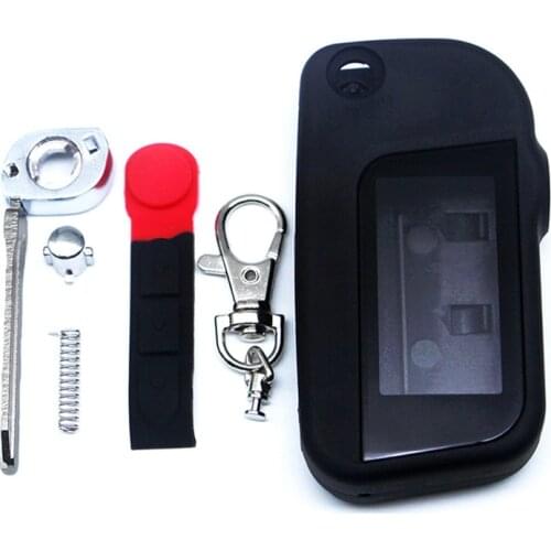 Uncut Blade Fob Case For Starline A93 2-Way Car Alarm System Remote Control Uncut Blade Fob Case Cover Folding Car Flip Remote