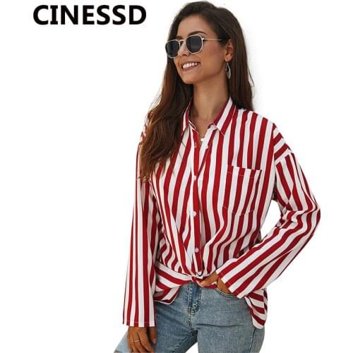Блузки в полоску CINESSD China At AliExpress