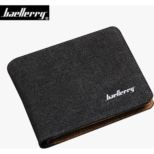 Baellerry Hot Selling Wallet Men ID Card holder Men Wallets Coin Pocket Purse Fashion Male Clutch with zipper bag carteira Gift