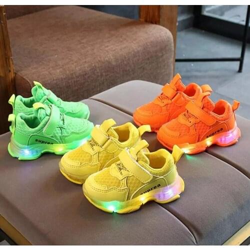 Kids Shoes Luminous Autumn Toddler Boys Glowing Sneakers Child Sports Shoes For Baby Girls Led Sneaker With Light Running Shoes