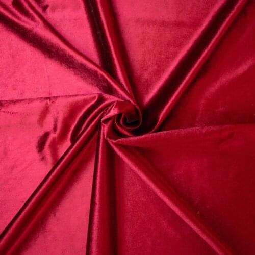 Pomegranate Red Curtain Velvet Fabric 145 cm width 10 mt'ye up cut