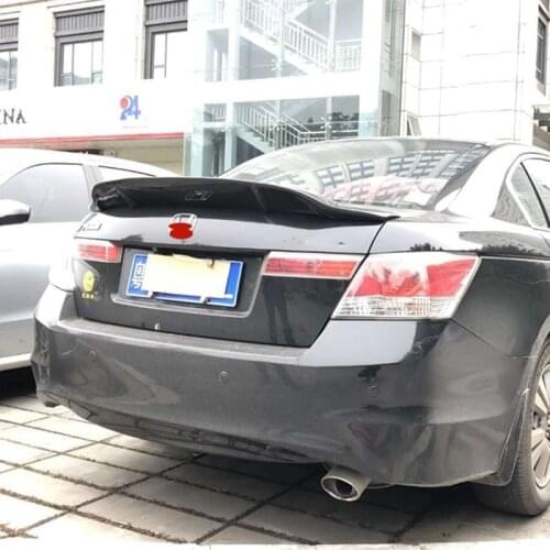 Use For Honda Accord Spoiler 2008--2013 Year Real Glossy Carbon Fiber R Style Rear Wing Sport Accessories Body Kit