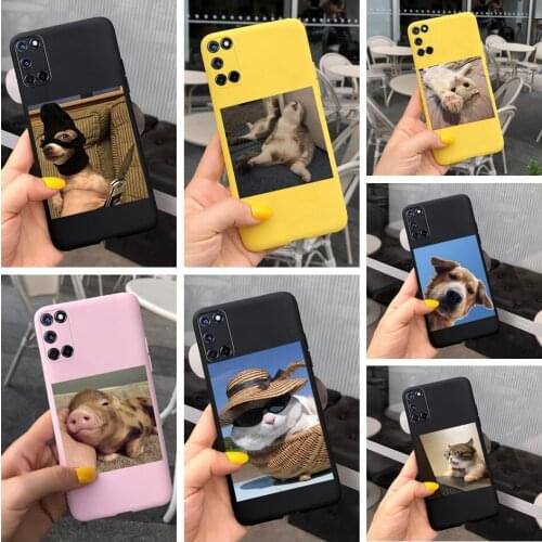 Picture Printing Phone Case For OPPO A52 Case A72 A92 Candy Color Matte Shockproof Cover For OPPO A92 A 52 A72 CPH2061 Fundas