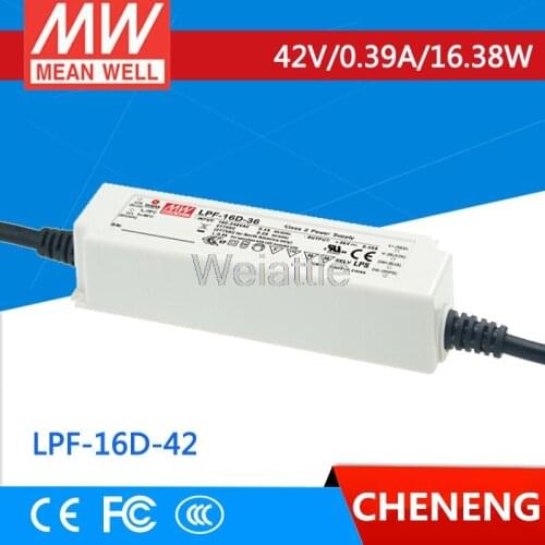 MEAN WELL original LPF-16D-42 42V 0.39A meanwell LPF-16D 42V 16.38W Single Output LED Switching Power Supply