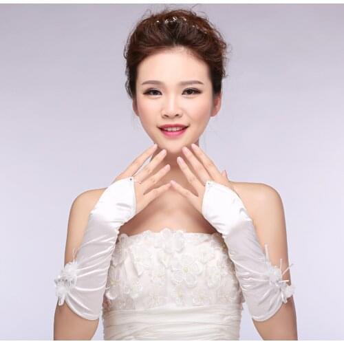 Свадебные перчатки без пальцев MissRDress China At AliExpress