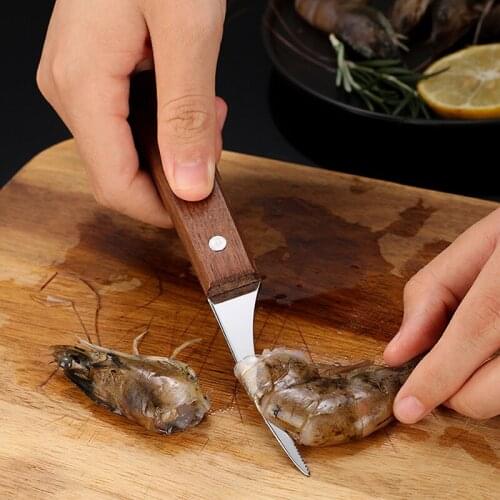 Stainless Steel Shrimp Peeler Shrimp Deveiner Practical Kitchen Seafood Tools Lobster Shell Remover Peel And Shrimp Line Knife