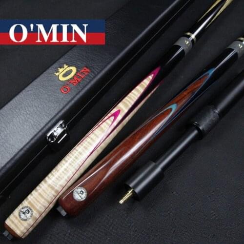 Omin Snooker Cues Billiard Stick 9.8mm Tips Spirit Model With Black 3 4 Snooker Cues Case Set China 2017