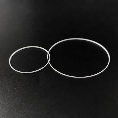Plastic white gasket for crystal glass Internal diameter 16-25.5mm Thickness 0.35mm high 0.6mm Watch parts Watch Accessories