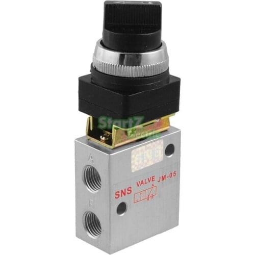 Pneumatic switch JM-05 2 Position 3 Way Selective Knob Type Mechanical Valve