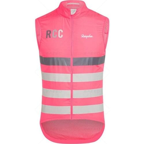 RCC 2021 Pro Team Cycling Vest Windproof Rainproof MTB Outdoor Sport QuickDry Rain Jacket Sleeveless Reflective Clothing Ralvpha