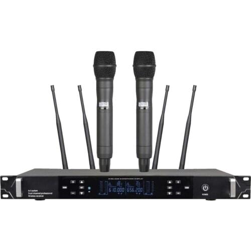 SD668 True Diversity Automatically seletable wireless microphone (530-580MHz;610-670MHz),free shipping