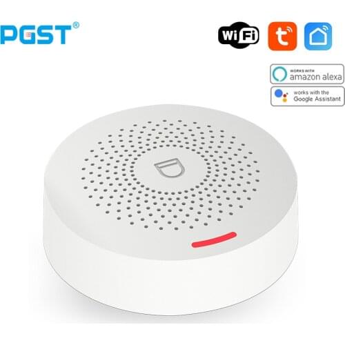 PGST PW150 Wifi Alarm System Wireless Security Burglar With Motion Detector Door Sensor Tuya App Control Smart Home Kits