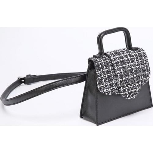 Women Bag PU Wool Patchwork Bucket Fashion Hasp Soft Versatile Shoulder Bag Purses And Handbags Crossbody Designer Bag