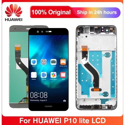 5.2'' LCD With Frame For HUAWEI P10 Lite Lcd Display Touch Screen Parts With Frame For HUAWEI P10 Lite WAS LX1 LX2 LX3