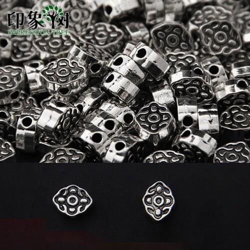 10pcs/Lot 10*12MM Silver Tone Metal Beads Ruyi Shape Loose Spacer Beads For Jewelry Making Bracelet Accessories Handmade 805