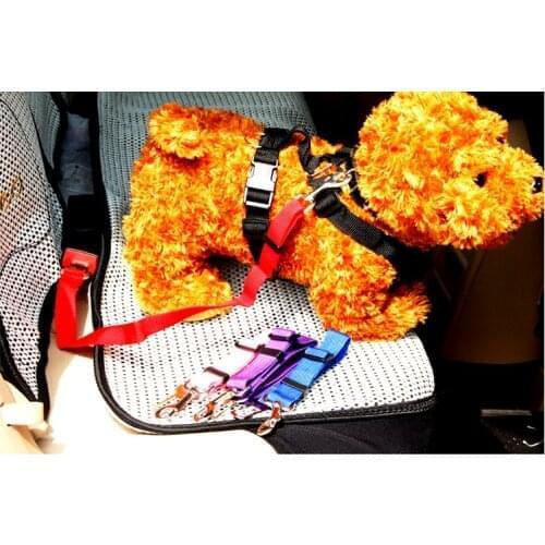 100PCS/LOT Strong Dog Safety Belt Pet Belt Adjustable In Car Safety Belt In Car Pets Dog Leash Pet Belt Pet Supplies