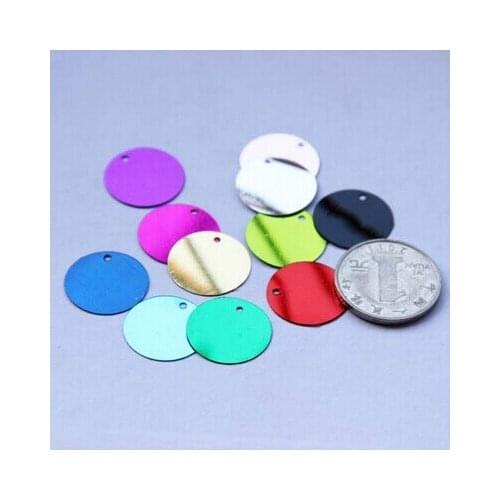 20 mm round 22(1color/50pcs) Mixed colors sequin for clothes accessory and wedding decoration