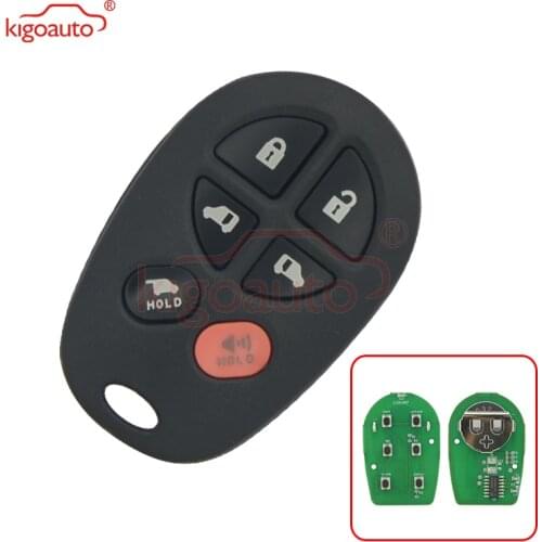 Kigoauto 89742-AE050 GQ43VT20T car remote fob 6 button 315mhz for Toyota Sienna 2005 2006 2007 2008 2009 car key fob