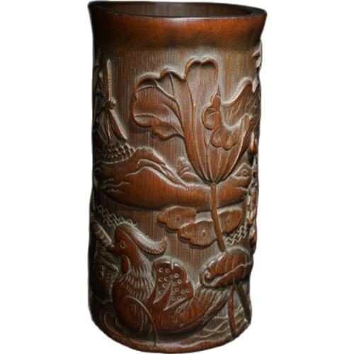Bamboo penholder ornament ornament family collection