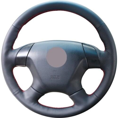 Black Synthetic Leather Car Steering Wheel Cover for Honda Accord 7 2004-2007