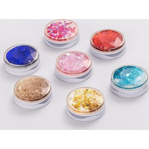 Luxury Glitter Quicksand Phone Holder Ring Grip Foldable Stand Stars Holders For Smartphones and Tablets Mobile Phone Iphone