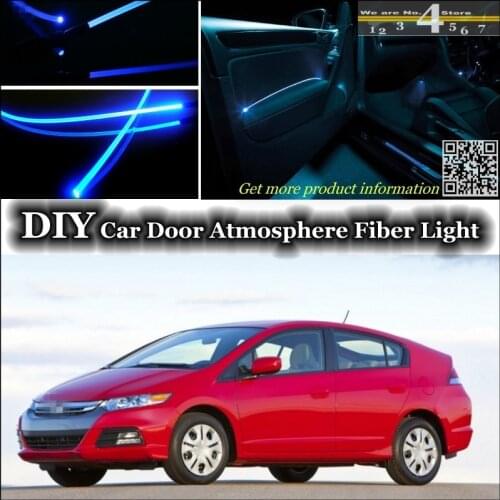For HONDA Insight ZE HYBRID interior Ambient Light Tuning Atmosphere Fiber Optic Band Lights Inside Door Panel illumination