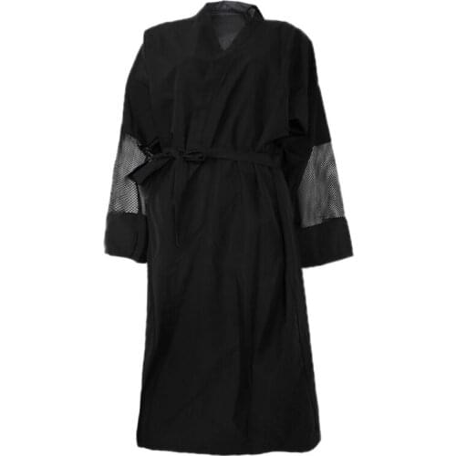 Fashion Barber Kimono Gown Robe Haircutting Salon Apron Waterproof Anti-static 95AC