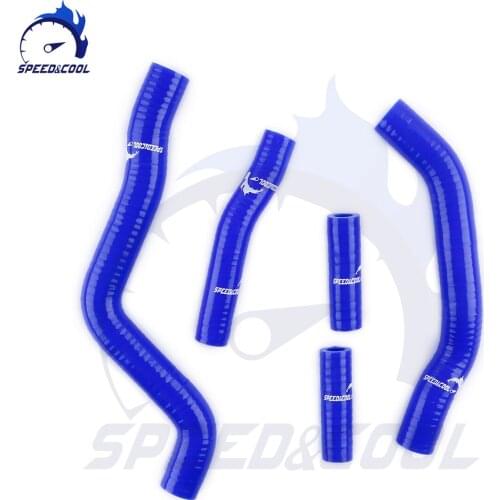 Silicone Radiator Coolant Pipe Tube Hose Kit For KAWASAKI KX 125 2003-2008 2004 2005 2006 2007