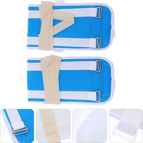 2pcs Hospital Patient Medical Restraints Bed Limb Holders Knee Constraints Belt