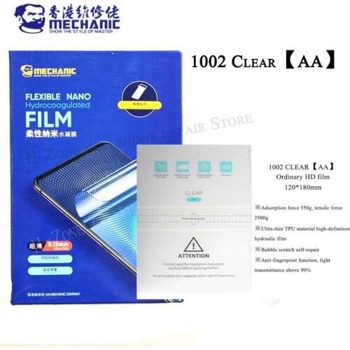 MECHANIC HD Hydraulic Films For Mobile Phone Screen Protector sheets For S760 S730 cutting machine for Iphone Ipad with cut code