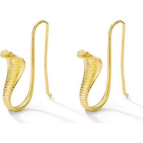 Trendy Vintage Snake Shape Dangle Earrings for Women Girl Retro Drop Earrings Punk Small Object Earring Jewelry Bijoux