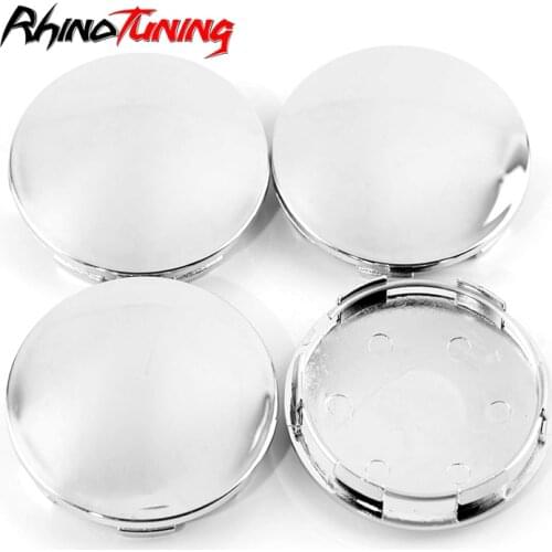 Set Of 4 Car Wheel Center Hub Caps 68mm /62mm/ Silver ABS Rim Refit Dust-Proof Cover Auto Accessories