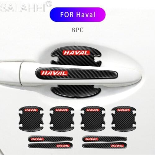 Car Carbon Fiber Pattern Door Bowl Sticker Anti-scratch For HAVAL H1 H2 H3 H5 H6 H7 H8 H9 M4 M6 Concept B COUPE F7x SC C30 C50