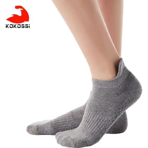 KoKossi Heel Yoga Socks Druable Breathable Cotton Comfortable Soft Shockproof Non-slip PVC Particles Harmless Yoga Socks